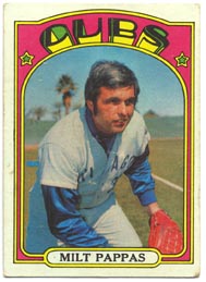 1972 Topps Baseball Cards      208     Milt Pappas